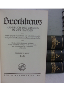 Brockhaus, tom od I do IV, 1926r