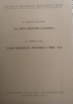 Synod Diecezjalny Poznański z roku 1642r.