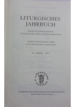 Liturgisches jahrbuch