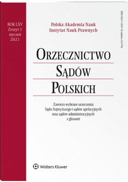 Orzecznictwo Sądów Polskich