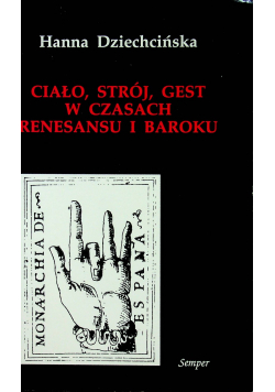 Ciało strój gest w czasach renesansu i baroku