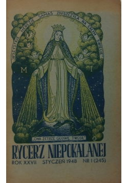 Rycerz Niepokalanej rok XXVII nr 1, 1948 r.