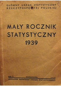 Mały rocznik statystyczny 1939 r