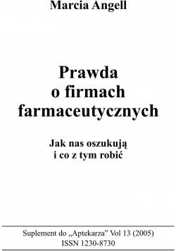 prawda o firmach farmaceutycznych