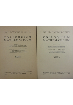 Colloquium Mathematicum XLIV  1,2