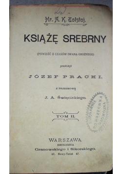 Książę Srebrny 1898 r