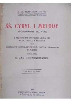 Śś. Cyryl i Metody, 1930 r.