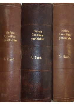 Conciliengeschichte nach den Duellen bearbeitet, ok. 1886r., zestaw 3 książek
