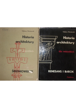 Historia architektury dla wszystkich , zestaw 2 książek