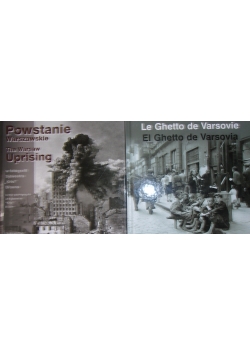 El Ghetto de Varsovia-Powstanie Warszawskie,zestaw dwóch książek