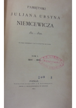 Pamiętniki, tom I , 1871 r.