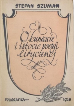 O kunszcie i istocie poezji lirycznej, 1948 r.