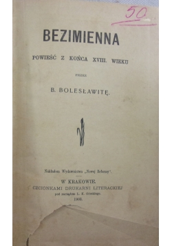 Bezimienna, 1903 r.