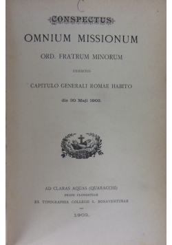Omnium Missionum, 1903r.