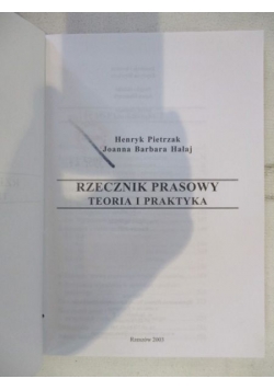 Rzecznik prasowy. Teoria i praktyka