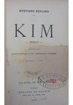 Kim, 1911r.