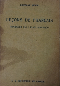 Lecons de Francais, 1937r.