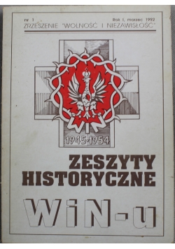 Zeszyty historyczne WiNu nr 1
