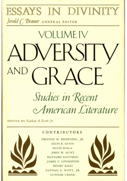 Adversity and grace Studies in recent American literature