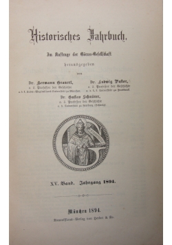 Historisches Jahrbuch,1894r.