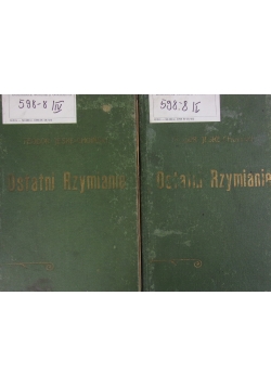 Ostatni Rzymianie, część I,IV,1910 r.