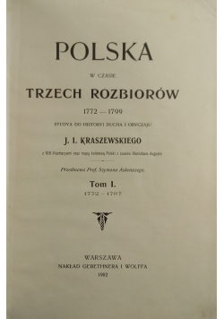Polska w czasie trzech rozbiorów,  Tom I, 1902 r.
