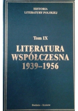 Literatura współczesna 1939  1956 Tom IX