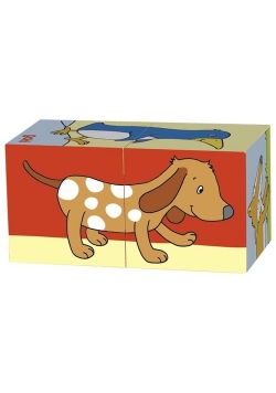Klocki sześcienne - 2 el. - puzzle dla najmłodszych