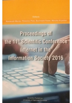 Processing of the 11th scientific conference internet in the information society 2016