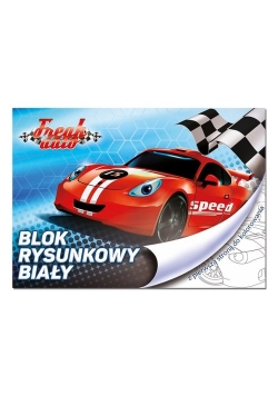 Blok rysunkowy biały A4 20 kartek Freak Auto 10 sztuk