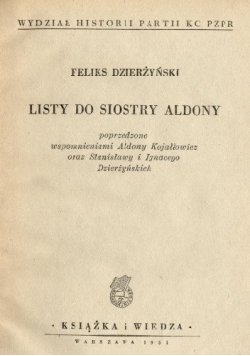 Listy do siostry Aldony