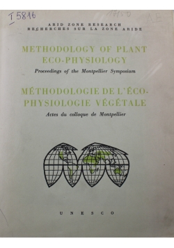 Methodology of Plant Ecophysiology