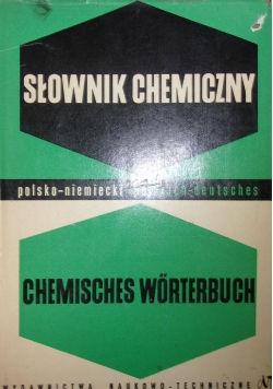 Słownik chemiczny polsko-niemiecki/ polnisch-deutsches