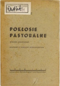 Pokłosie Pastoralne, 1938 r.