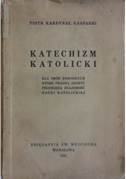 Katechizm Katolicki ,1941r.