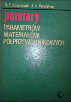 Pomiary parametrów materiałów półprzewodnikowych