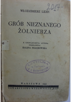 Grób nieznanego żołnierza, 1935r.