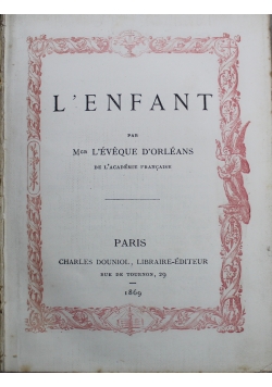 L Enfant 1869 r.