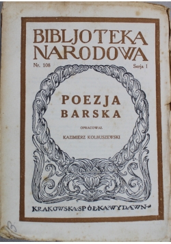 Poezja Barska 1928 r.