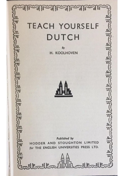 Teach yourself dutch, 1948 r.