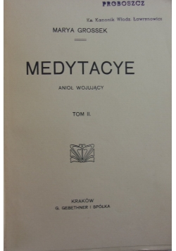 Medytacje, 1913 r.