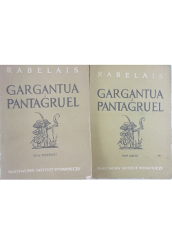 Gargantua i Pantagruel, tom I / Gargantua i Pantagruel, tom II. Zestaw dwóch książek, 1949 r.