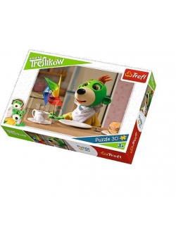 Puzzle 30 Kolorowy wiatr.. Rodzina Treflików TREFL
