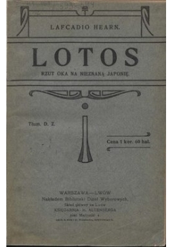 Lotos rzut oka na nieznaną Japonię
