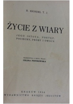 Życie z wiary 1934 r