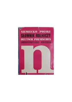 Niemiecko polski słownik rolniczy