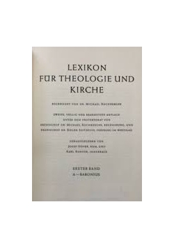 Lexikon Fur Theologie Und Kirche