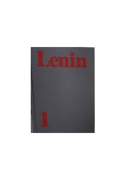 Lenin Dzieła wybrane tom 1