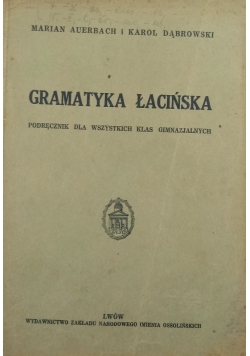 Gramatyka łacińska  1937 r