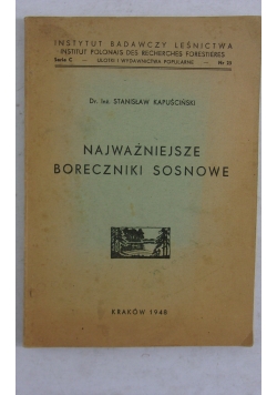 Najważniejsze boreczniki sosnowe